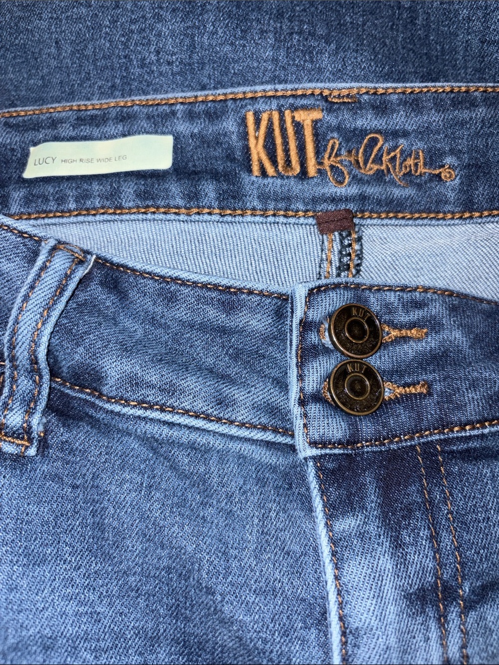 Kut from the Kloth Lucy High Waist Wide Leg Jeans 12 - Picture 4 of 10